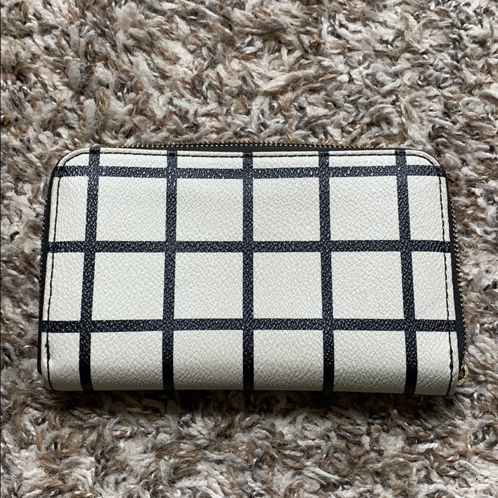 Fossil Windowpane Print Wallet - image 1